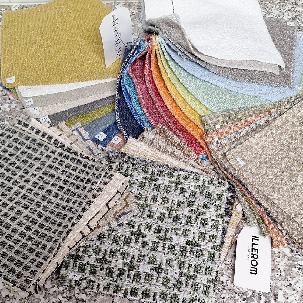 Multi-Color Uncut Fabric Swatch Set By Illerom 7x7 5pk 2+ Lbs F.8